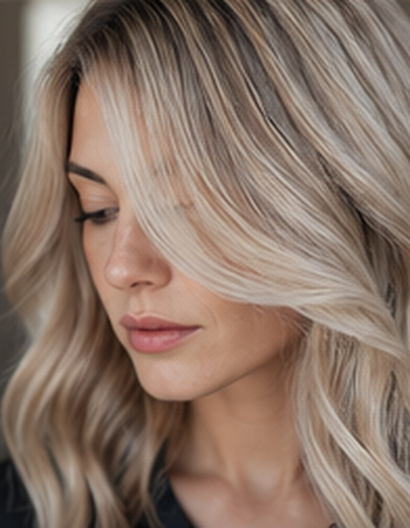 Kuehles Blond mit Glossing